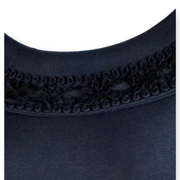 Rafaella Studio Black Boat Neck Sweater Top M - Picture 8 of 8